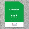 Panonceau Camping tourisme 3 étoiles 2026