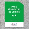 Panonceau Résidence de loisirs 2 étoiles 2026