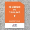 Panonceau Résidence de tourisme 1 étoile 2026