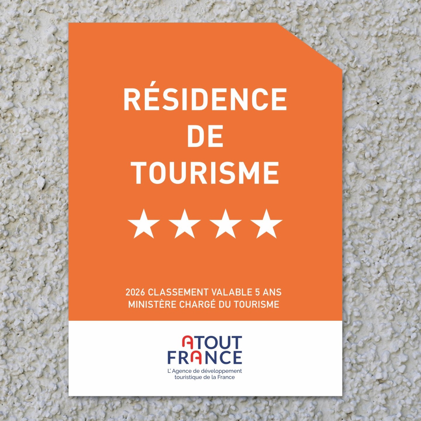 Panonceau Résidence de tourisme 4 étoiles 2026
