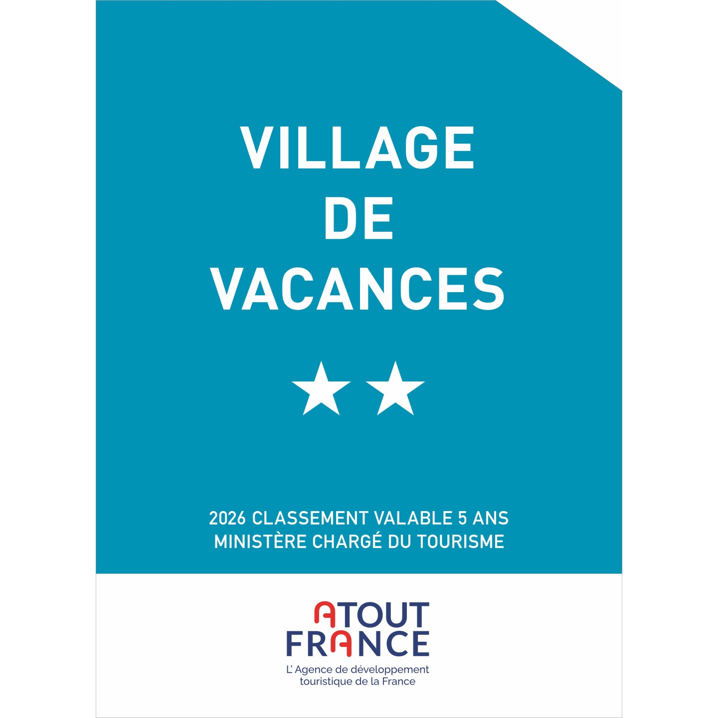 Panonceau Village de vacances 2 étoiles 2026