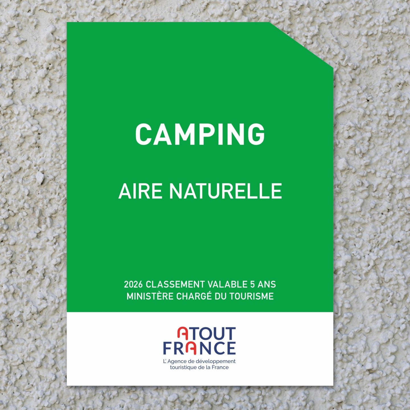 Panonceau Camping Aire Naturelle 2026
