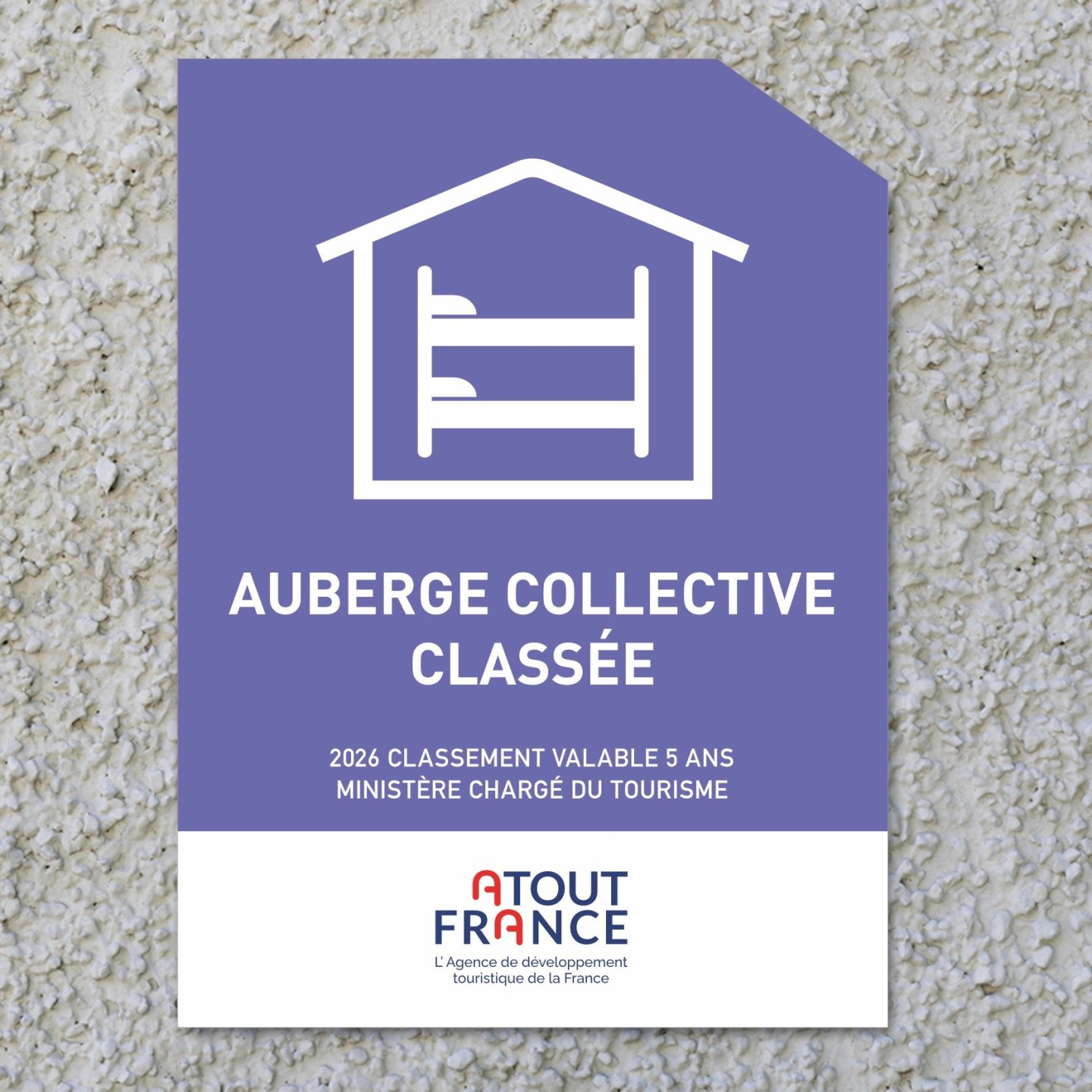 Panonceau auberge collective classée 2026