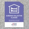 Panonceau auberge collective classée 2026