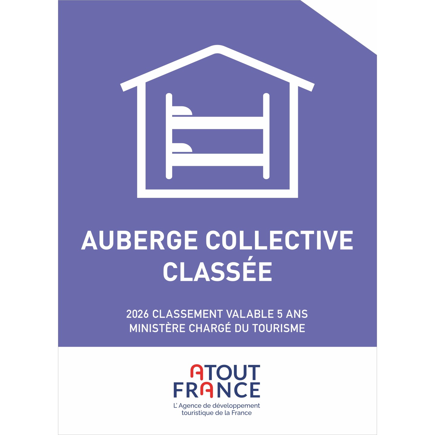Panonceau auberge collective classée 2026