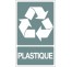 Panneau PVC rigide dim: H 330x L 200 mm recyclage sélectif plastique