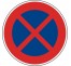 Panneau type routier "Arrêt et Stationnement interdit" ref: B6a4