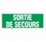 Adhésif ou panneau PVC rigide dim: H 120 x L 330 mm Sortie de secours