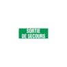 Panneau PVC ou autocollant 120x330 mm Sortie de secours