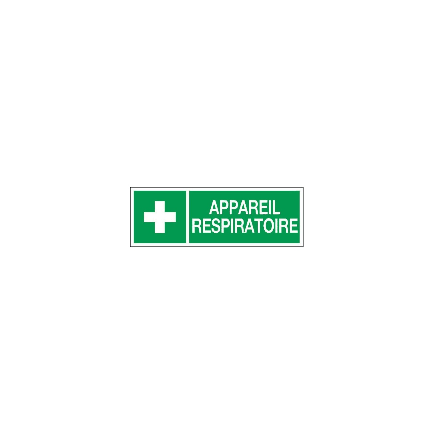 Panneau PVC ou adhésif 120x330 mm Appareil respiratoire