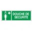 Adhésif ou panneau PVC rigide dim: H 120 x L 330 mm Douche de sécurité