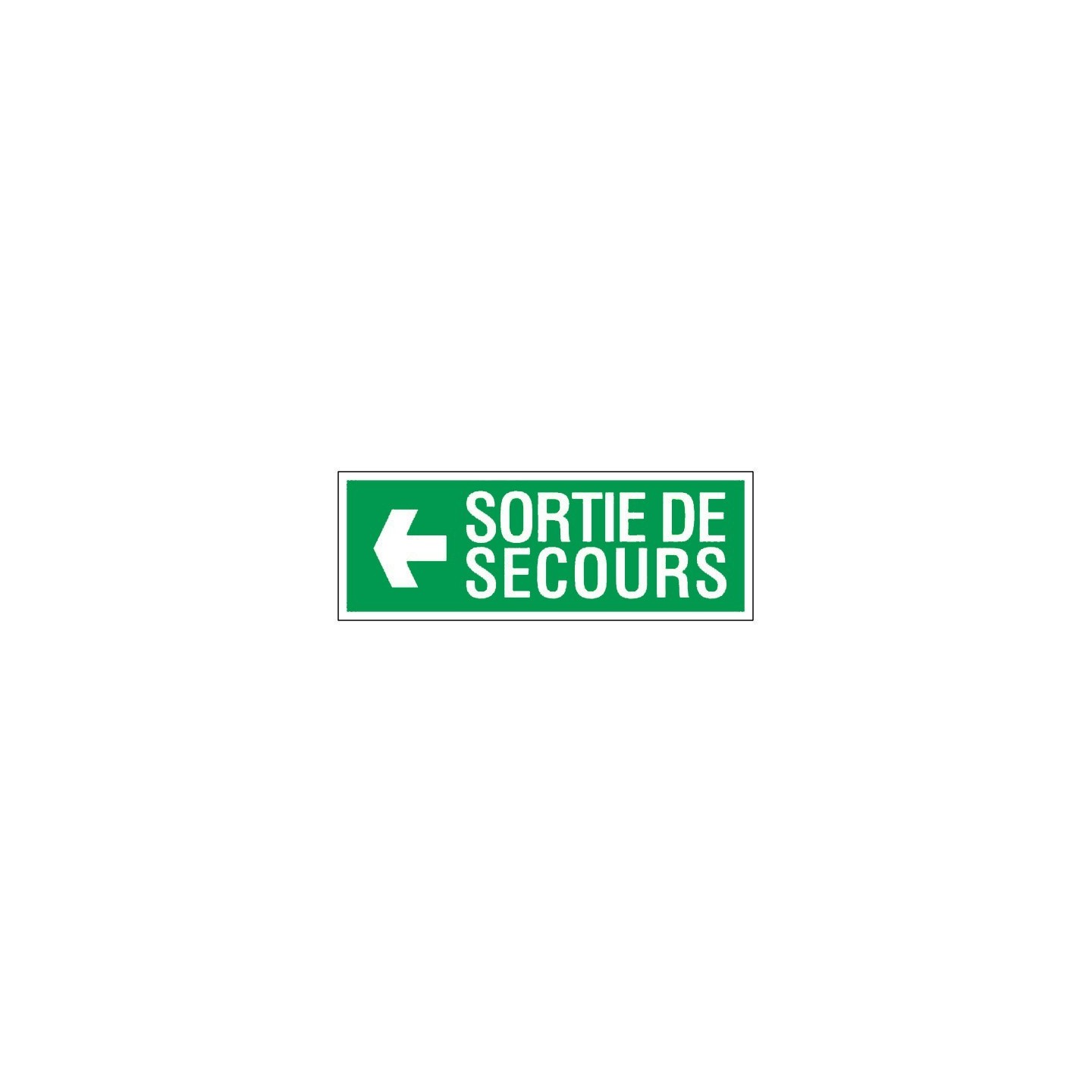Adhésif ou panneau PVC rigide dim: H 120 x L 330 mm Sortie