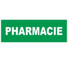 Adhésif ou panneau PVC rigide dim: H 120 x L 330 mm Pharmacie