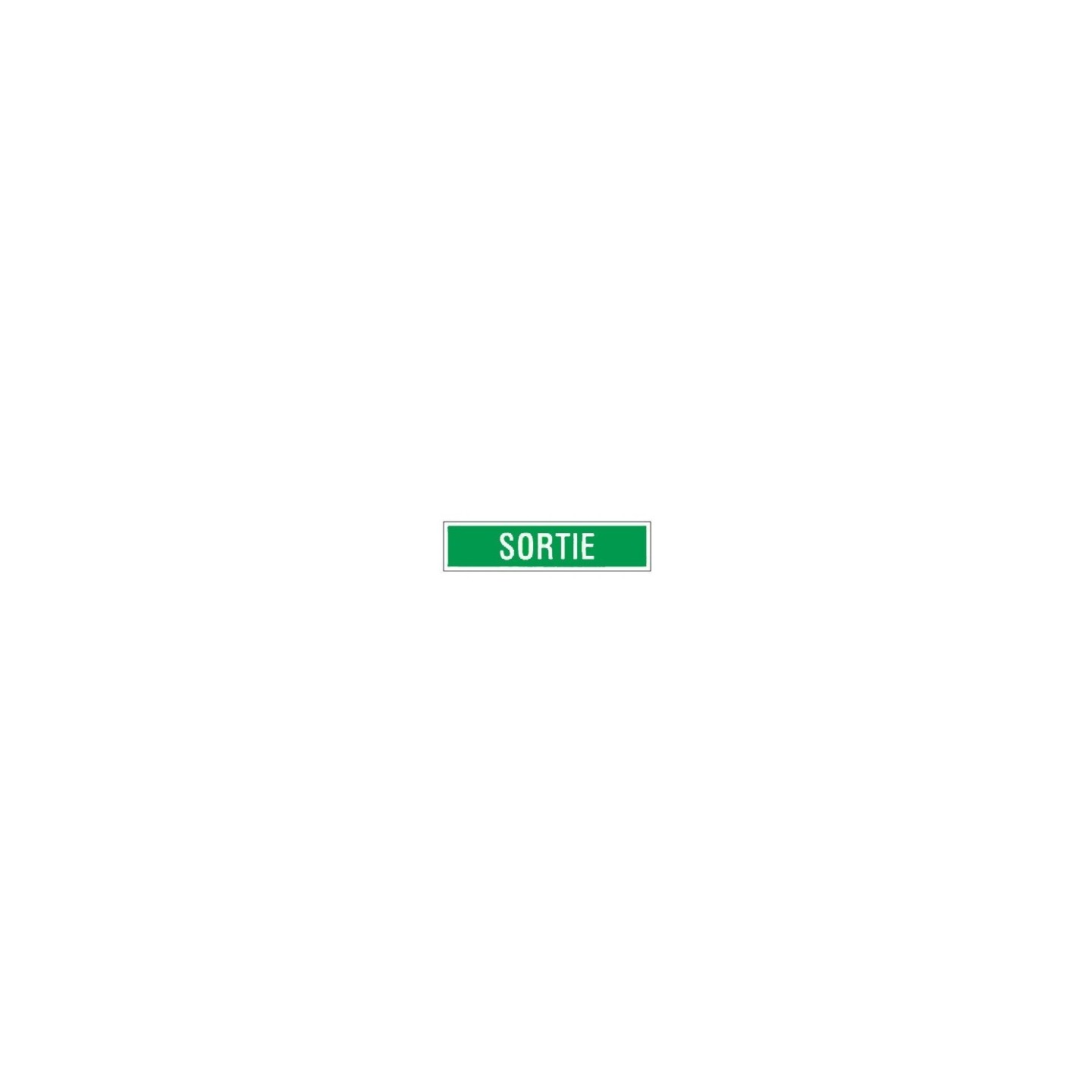 Panneau Sortie - Panneau d'évacuation - PVC
