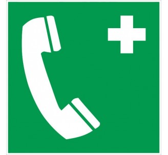 Téléphone de secours - Adhésif ou panneau PVC rigide