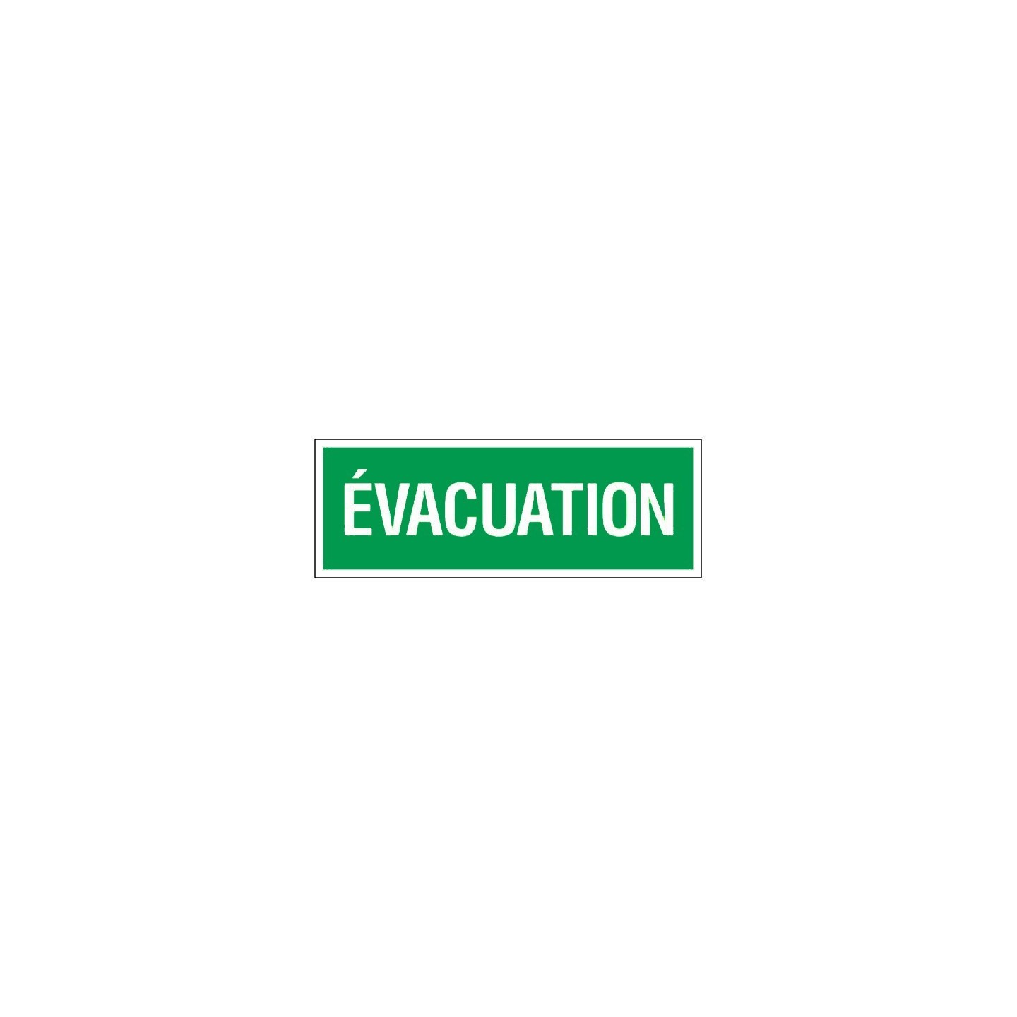 Panneau évacuation PVC rigide