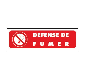 Défense de fumer - Panneaux PVC Priplack