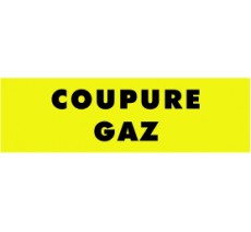 Panneau coupure de gaz - PVC Priplack