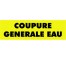 Panneaux coupure générale eau - PVC Priplack