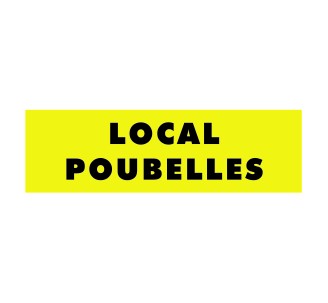 Panneaux local poubelles - PVC Priplack