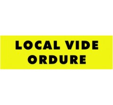 Panneau local vide ordure - PVC Priplack