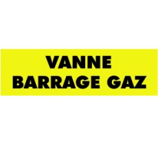 Panneau vanne barrage gaz - PVC Priplack