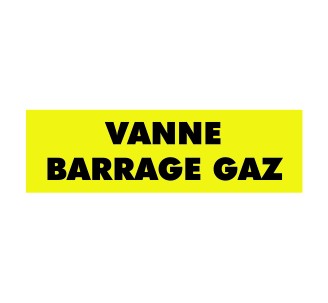 Panneau vanne barrage gaz - PVC Priplack