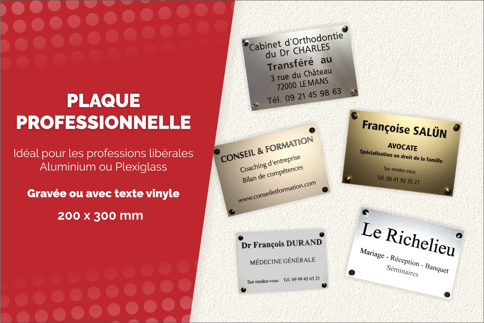 Plaque Professionnelle