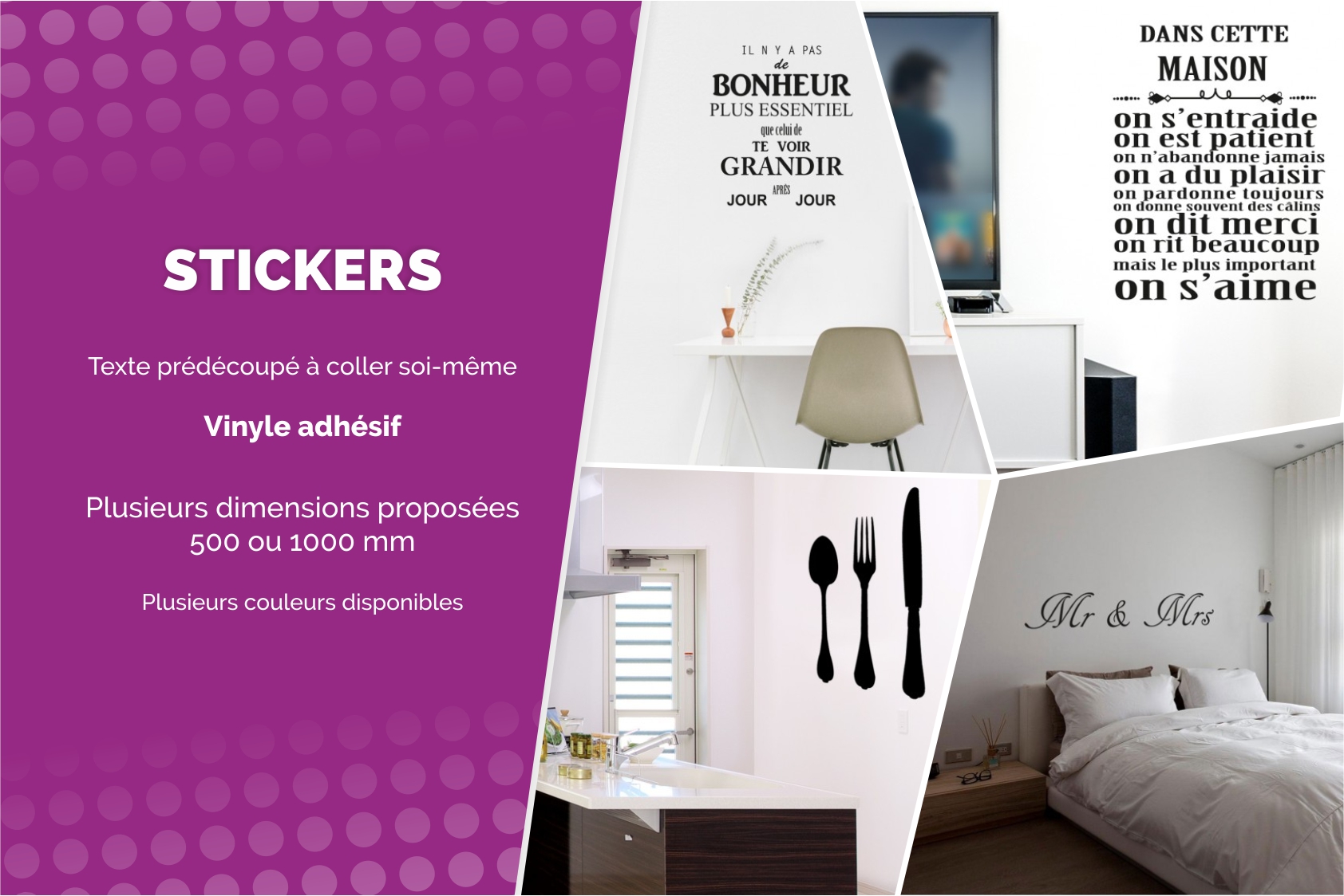 Des stickers partout dans la maison !