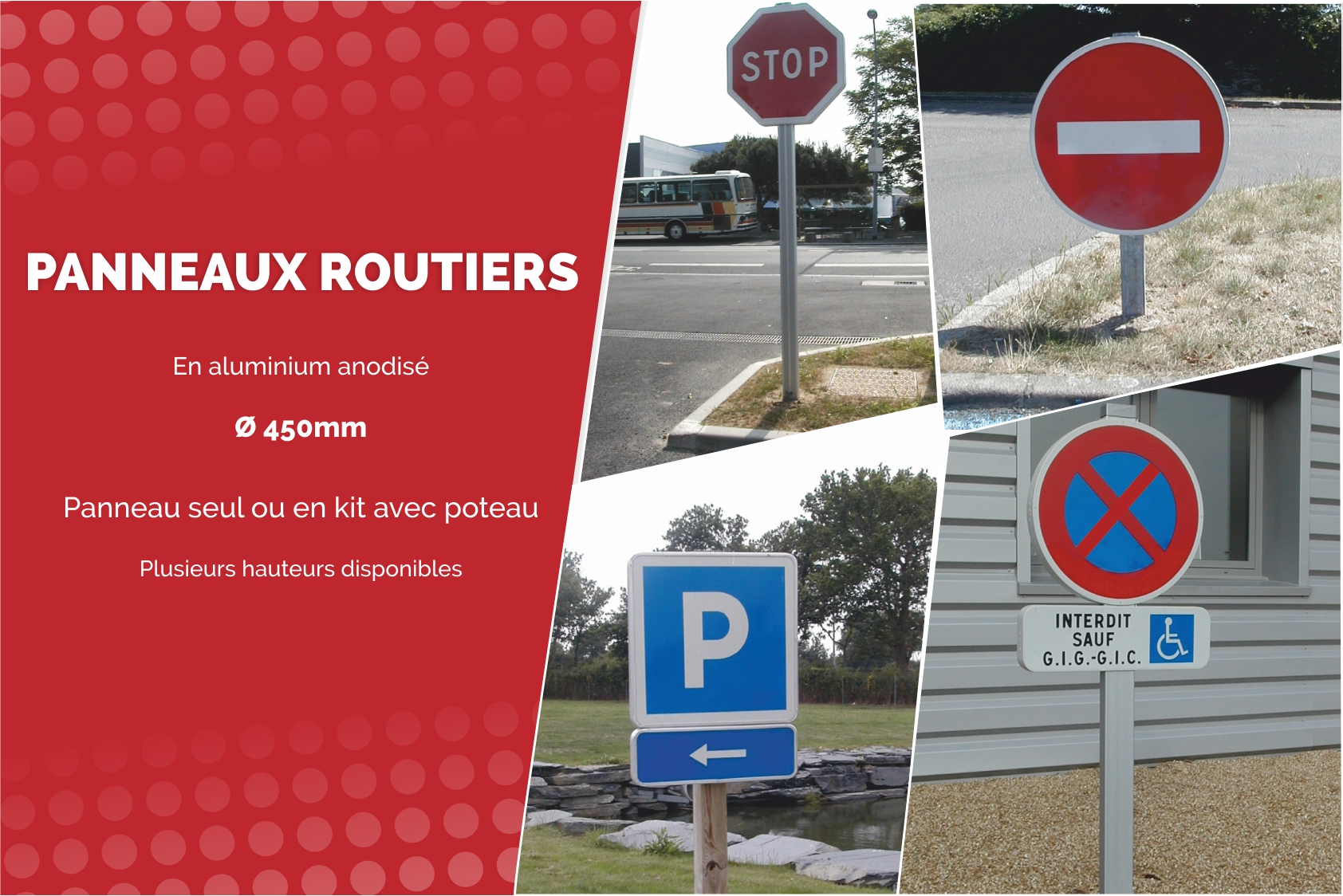 Les panneaux routiers
