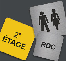 Les plaques de portes avec relief