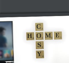 Lettres de Scrabble murales : personnalisez votre déco !