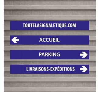 Pensez aux panneaux directionnels sur votre parking